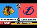🔴LIVE : Chicago Blackhawks Vs Tampa Bay Lightning | NHL 2025 | NHL Live SCOREBOARD | 24/10/2025