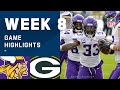 Vikings vs. Packers Week 8 Highlights | NFL 2020