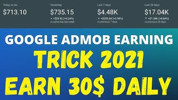 Google Admob earning trick 2021 || google admob and unity ads earning trick  || Admob earning trick