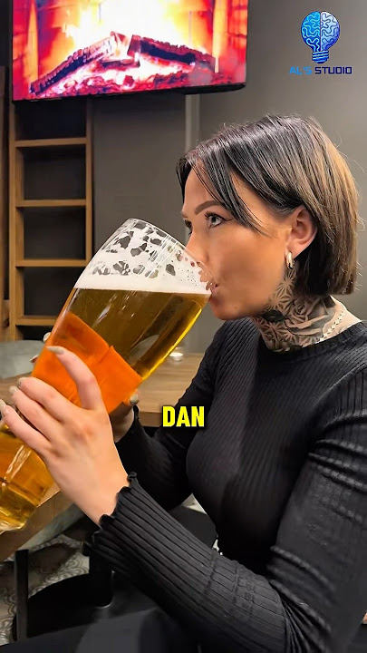This girl drank 3 liters of beer to return her shoes ‼️