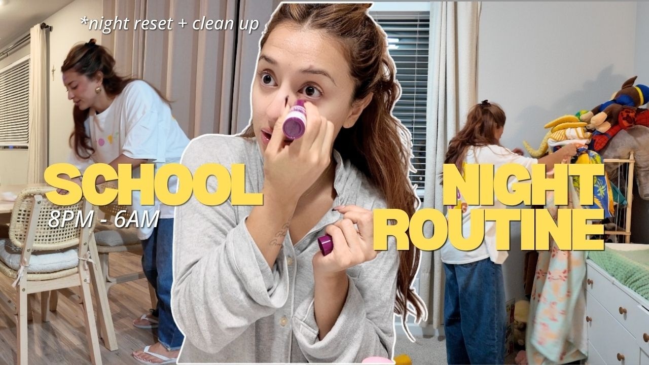 BACK TO SCHOOL NIGHT ROUTINE 📓⭐️