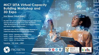 ⁣MICT SETA Virtual Capacity Building Workshop on Career Development Services and 3D Career Expo