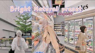 Bright Natural || capcut filter preset #brightnaturalcapcut