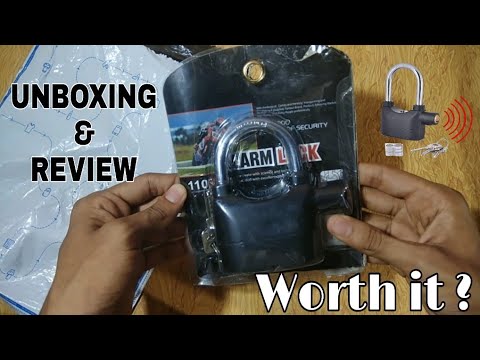 Anti Theft Alarm Lock Review & Unboxing | Worth