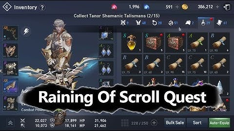 Lineage 2 Revolution Raining of Scroll Quest