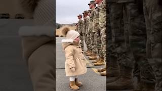 “All Soldiers Look Like My Daddy…” 😭 | Emotional Military Homecoming Toddler Story #military