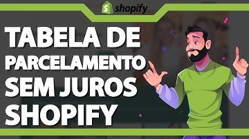 Tabela de Parcelamento SEM JUROS no Shopify ATUALIZADO 2024