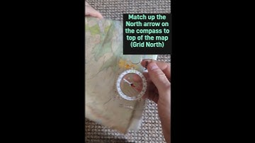 How to orientate a map. 30 seconds map lessons