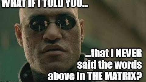 What if I told you Matrix Mandela effect voting video #45