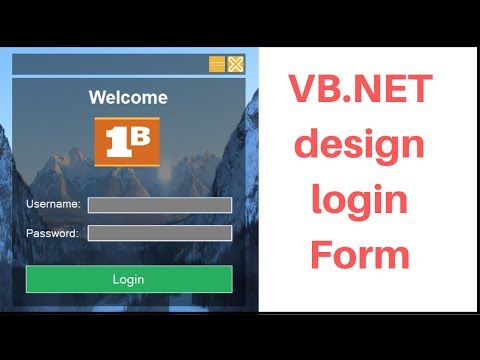 VB.NET - How To Design Login Form In Visual Basic.Net