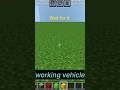 Working vehicle in Minecraft/ Minecraft gameplay video/#trending #minecraft #vehicle #shorts #viral