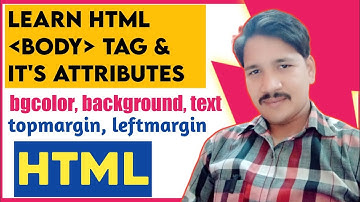 HTML body tag | body tag and it