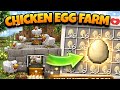 Minecraft Automatic Chicken Farm 🐔 | Unlimited Eggs MCPE | Minecraft Bedrock | Minecraft Hindi