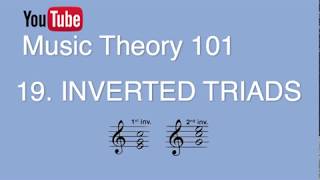 19. Triads in Inversion, Figured Bass (Music Theory 101)
