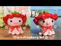 🐖🍓 Piggy in a Strawberry Hat Crochet/Amigurumi Tutorial | Easy, cute, free pattern 🍓🐖