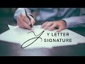 Y letter signature  freebirds signature