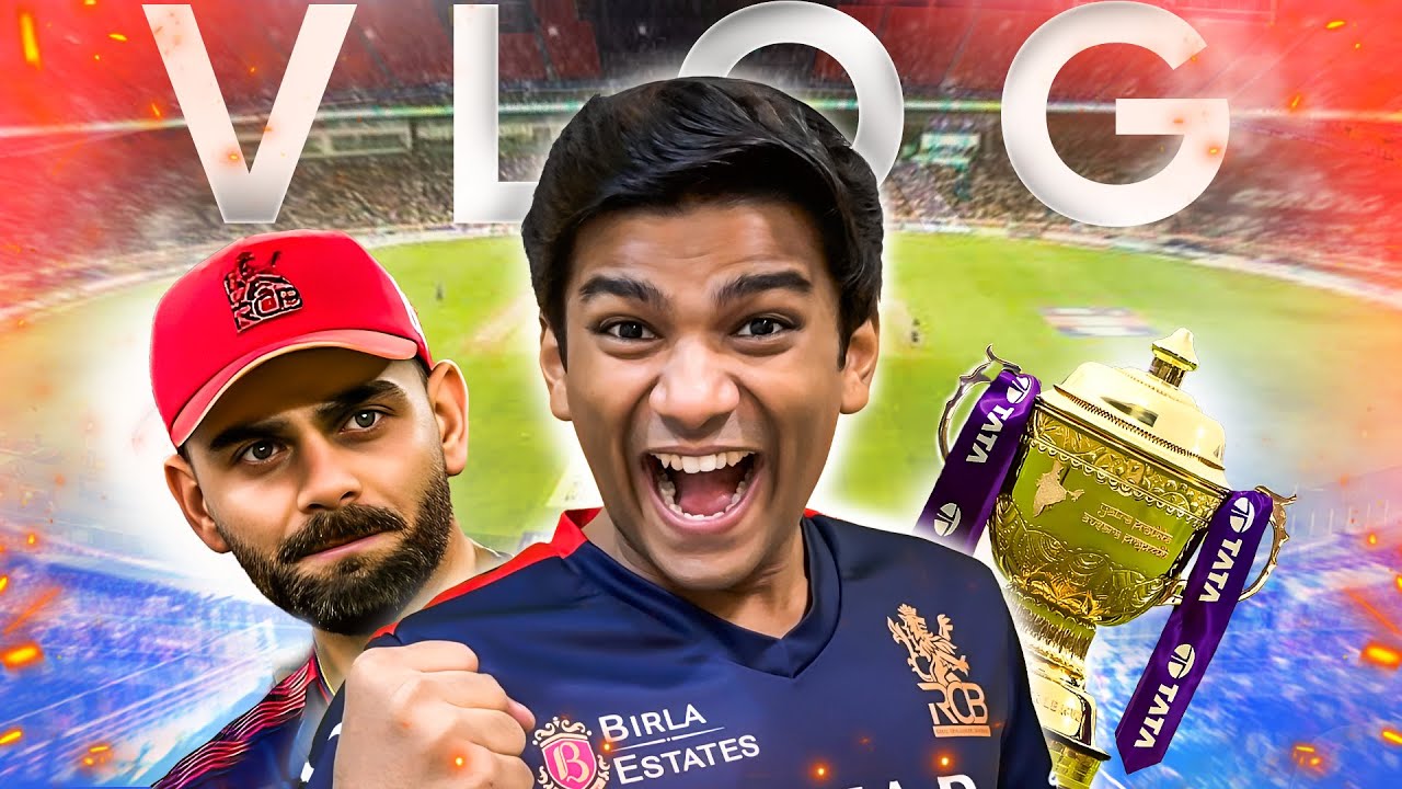 I saw RCB lift the IPL trophy! | VLOG | Manish Kharage
