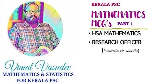 HSA Mathematics & Research Officer Exam | Mathematics MCQ