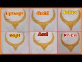Simple Lightweight Gold Necklace Design // Gold Necklace Designs With Price