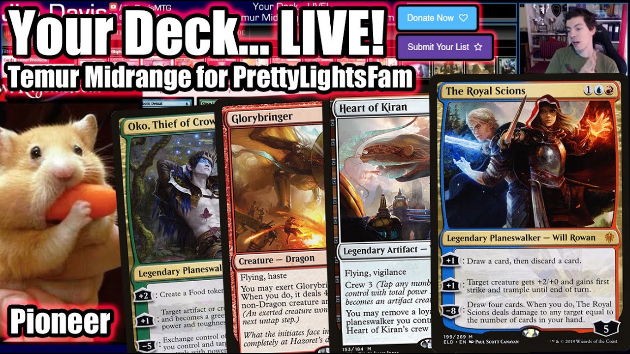 Your Deck... LIVE! Pioneer Temur Midrange for PrettyLightsFam - Crushing With Mythics!