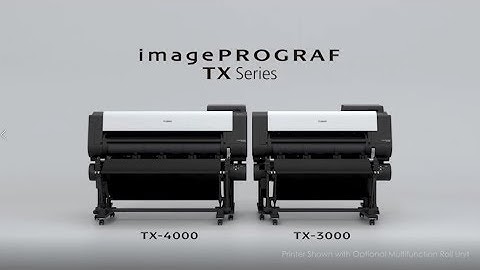 Canon imagePROGRAF TX Series One Minute In-depth Video
