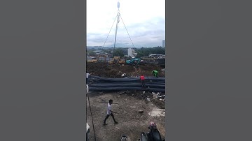 Rebar Delivery Unloading. #construction #shorts