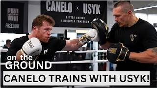 Canelo Alvarez Joins Oleksandr Usyk in Training Ahead of Mbilli Fight!