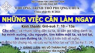 HTTL PHÚC ÂM -  Chương Trình Thờ Phượng Chúa - 01/08/2021