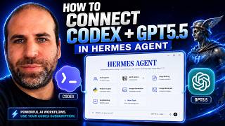 I Connected Codex to Hermes Agent. Here's How To Use GPT5.5 Max With Thinking And Fast Mode.