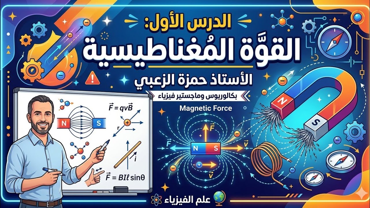 الحصة  1 / الدرس الأول المجال المغناطيس /  الفصل الدراسي الثاني / توجيهي هندسي / توجيهي 2008