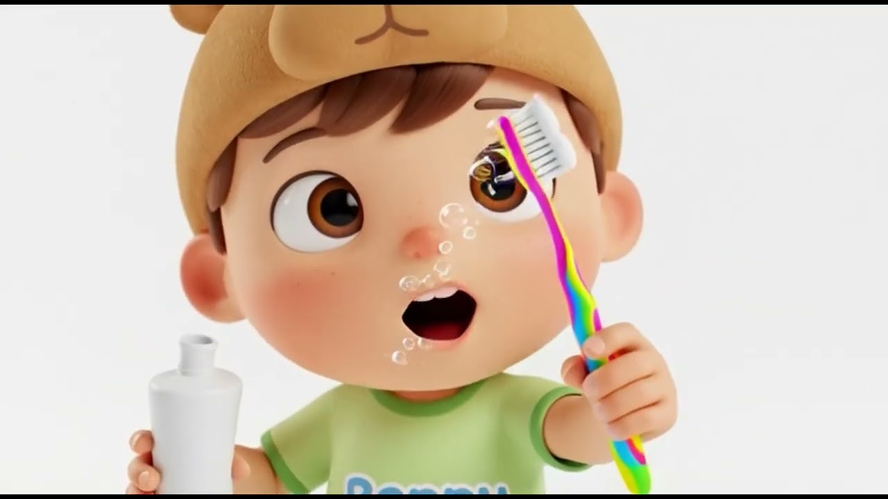 Brushy Brush Your Teeth Learning Song for Kids | Benny the Explorer