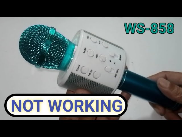 Micrófono Karaoke - MIC-WS-858G SMARTEK, Oro