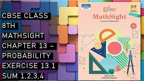 CBSE/Class 8th /Chapter 13 - Probability /exercise 13.1 sum1,2,3,4