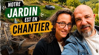 NOTRE JARDIN EN CHANTIER : PREMIÈRES ÉTAPES ET ASTUCES POUR L'AMÉNAGEMENT 🌱 VLOG 365 🌟