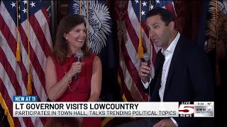 VIDEO: Lt. Gov. Pamela Evette visits Lowcountry to discuss energy, education, taxes