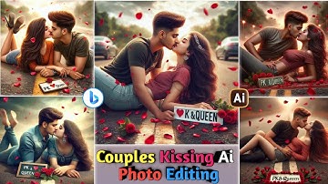 New Couple Kissing Ai Photo Editing |Bing Images Creator Tutorial 2024 |3D Couple Ai Photo Editing |
