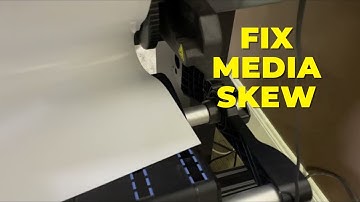 HP Latex, fix skew on media loading