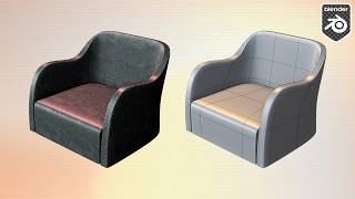Armchair Modeling in Blender 3D