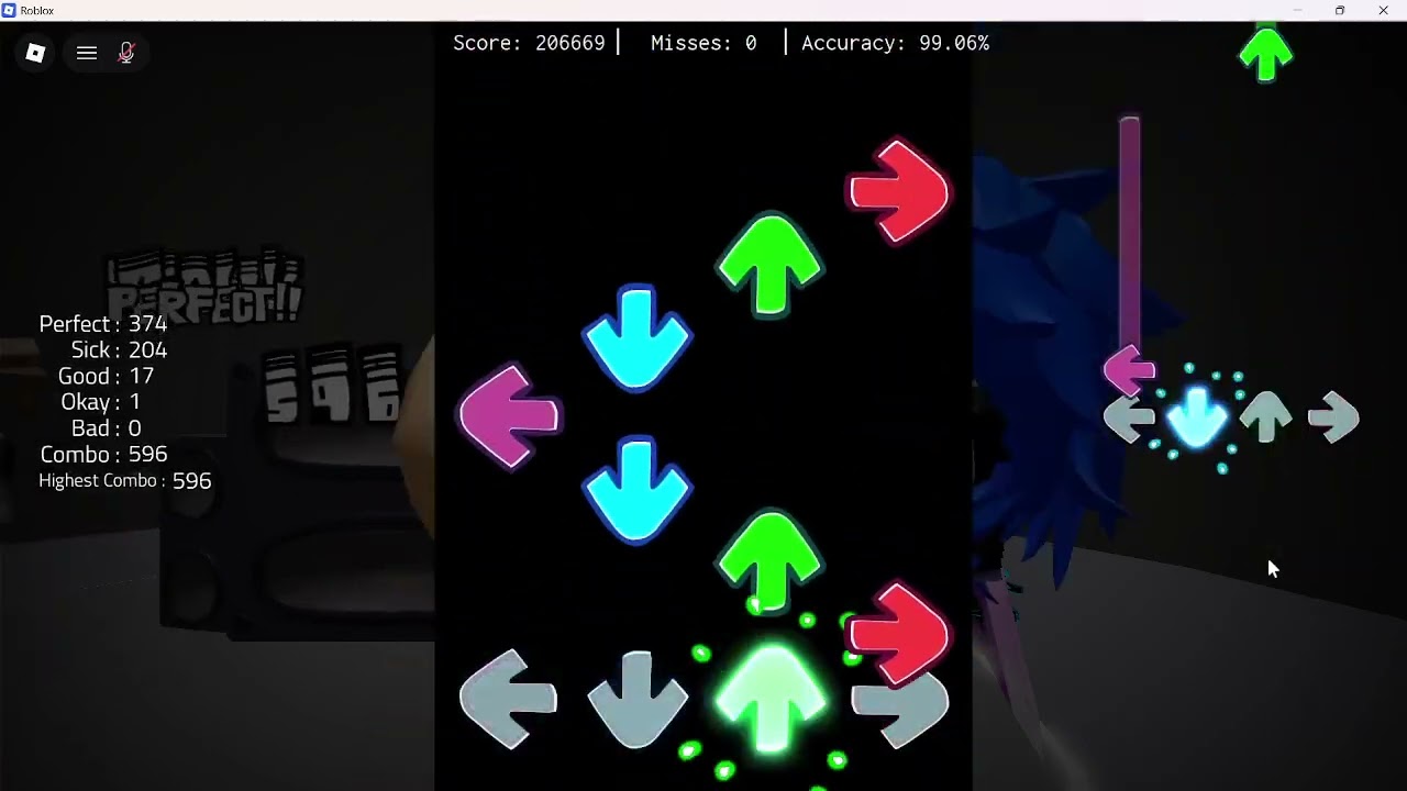 Roblox Basically Fnf remix Hellclown Left side FC