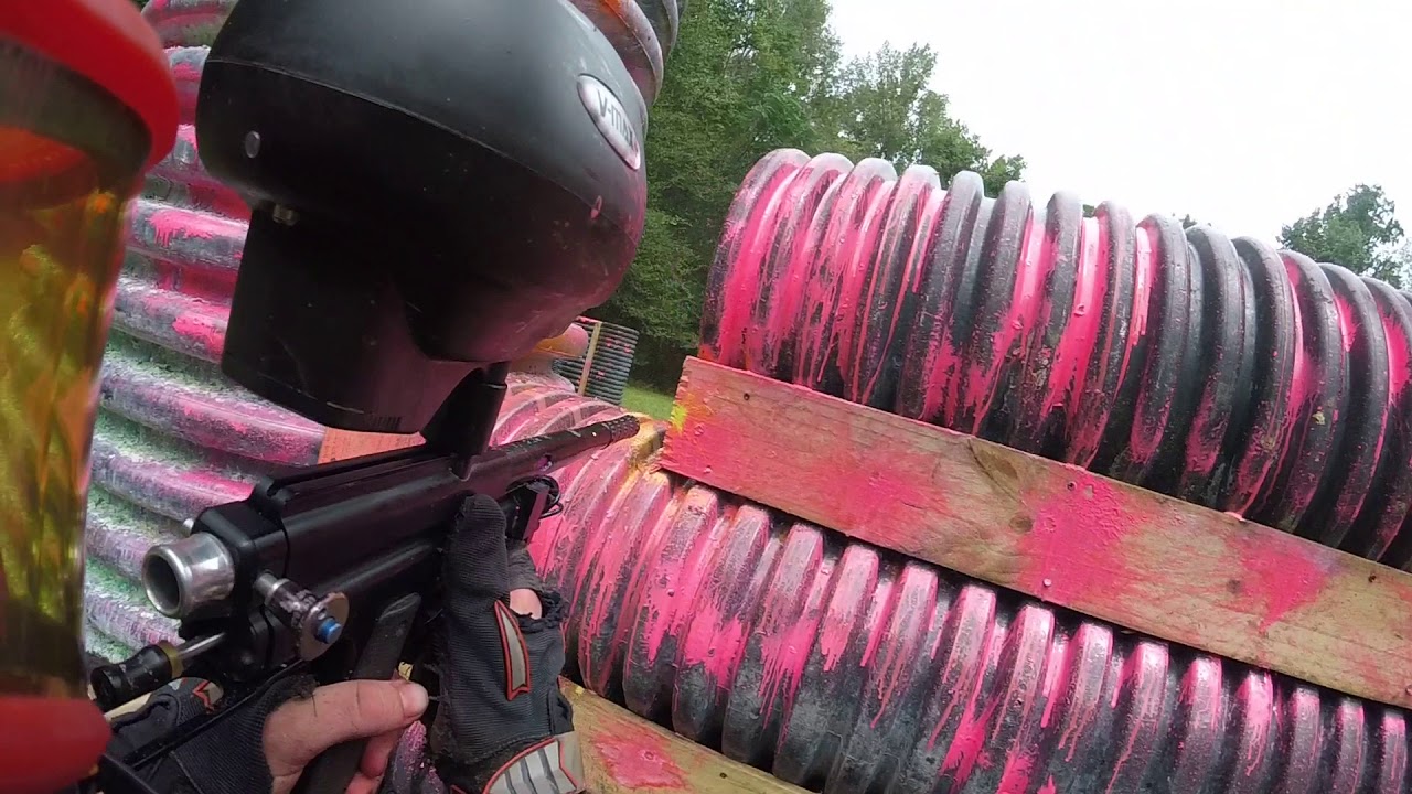 Team Ultimate vs. wildfire 5 man mechanical paintball YouTube