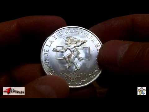 Mexico Silver Coin, 25 Pesos Olympic Games Commemorative