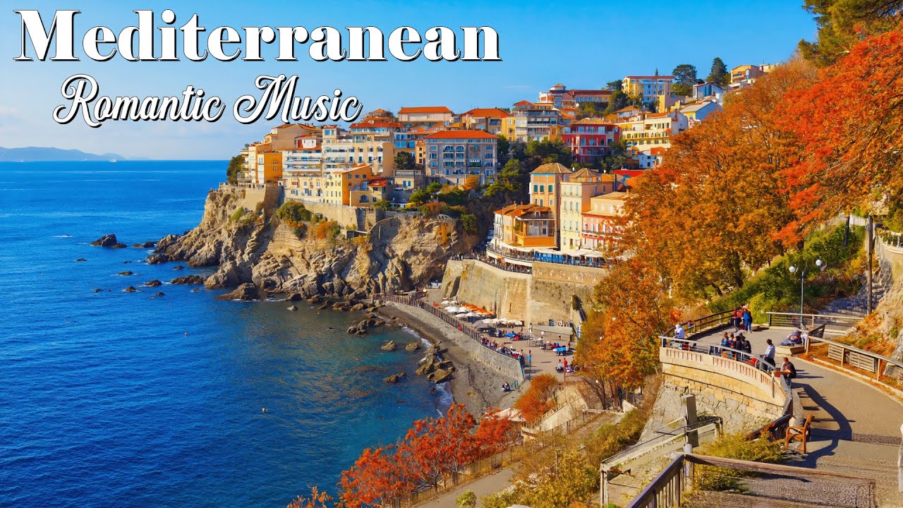 Soft Italian Guitar Melodies 🎶🎸 Blissful Mediterranean Journey & Dreamy Coastal Views