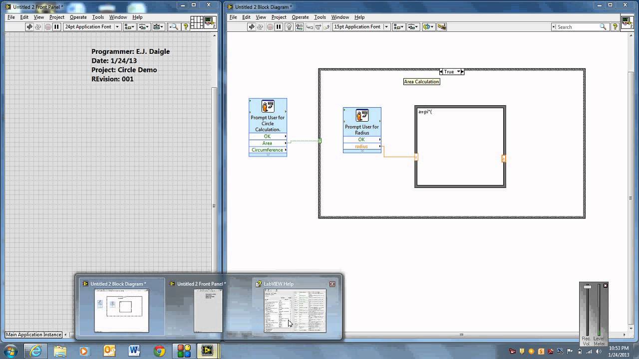 LabVIEW Formula Node and User Input Demo - YouTube