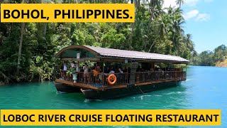 Bohol, Philippines. LOBOC RIVER CRUISE FLOATING RESTAURANT.