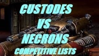 Custodes Talons of the Emperor vs. Necrons Battle Report Warhammer 40k. Feat. NecronMike