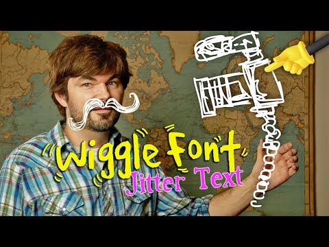 REAL Wiggle Font Animated Text For Video! HOW TO - (Animation Creator App)! by Knoptop