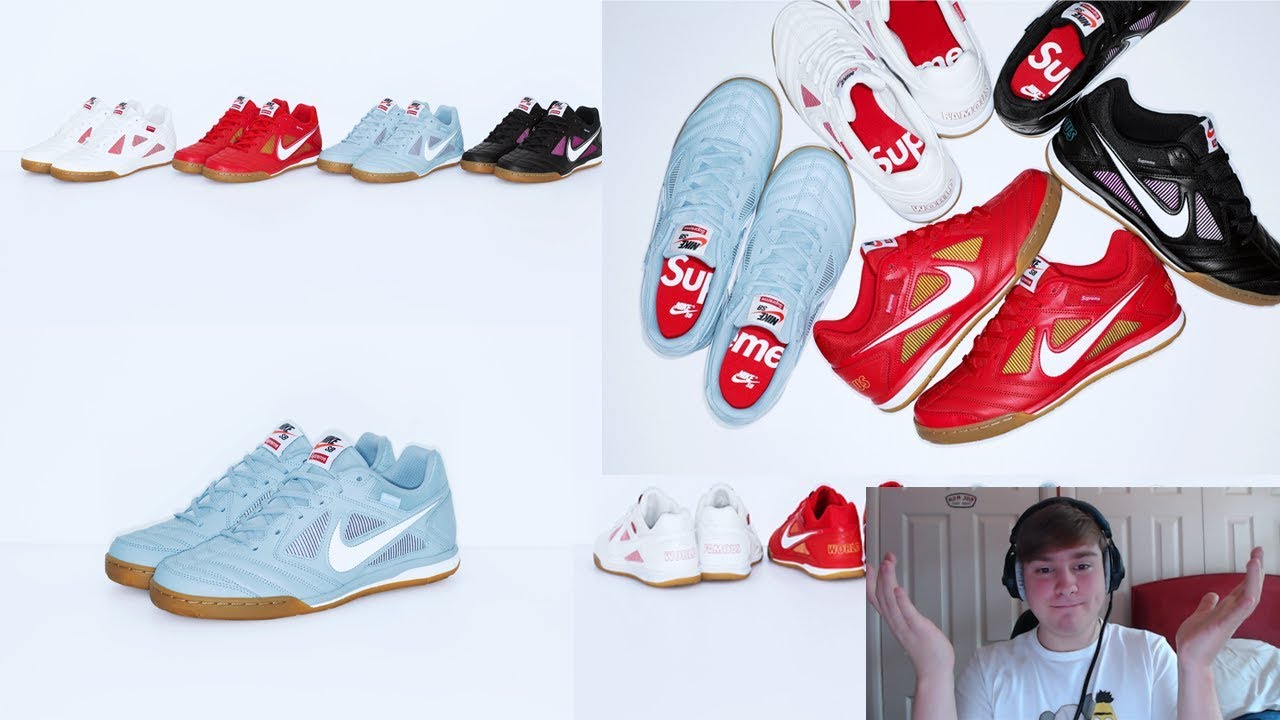 スニーカー Supreme Nike SB Gato AW 18 WEEK 2 Supreme FW18 Week 2 - Supreme x Nike SB Gato Dropping - YouTube