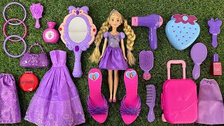 Disney Princess Doll Makeover - DIY Miniature Ideas For Barbie ~ Wig, Dress, Faceup, andMore!
