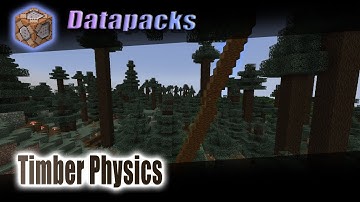 Timber Physics in Minecraft Datapacks