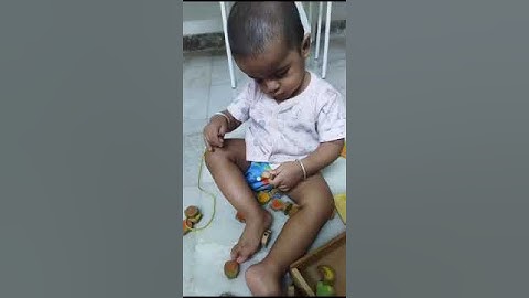 Beading  at age of 15 months  from Unnati Library